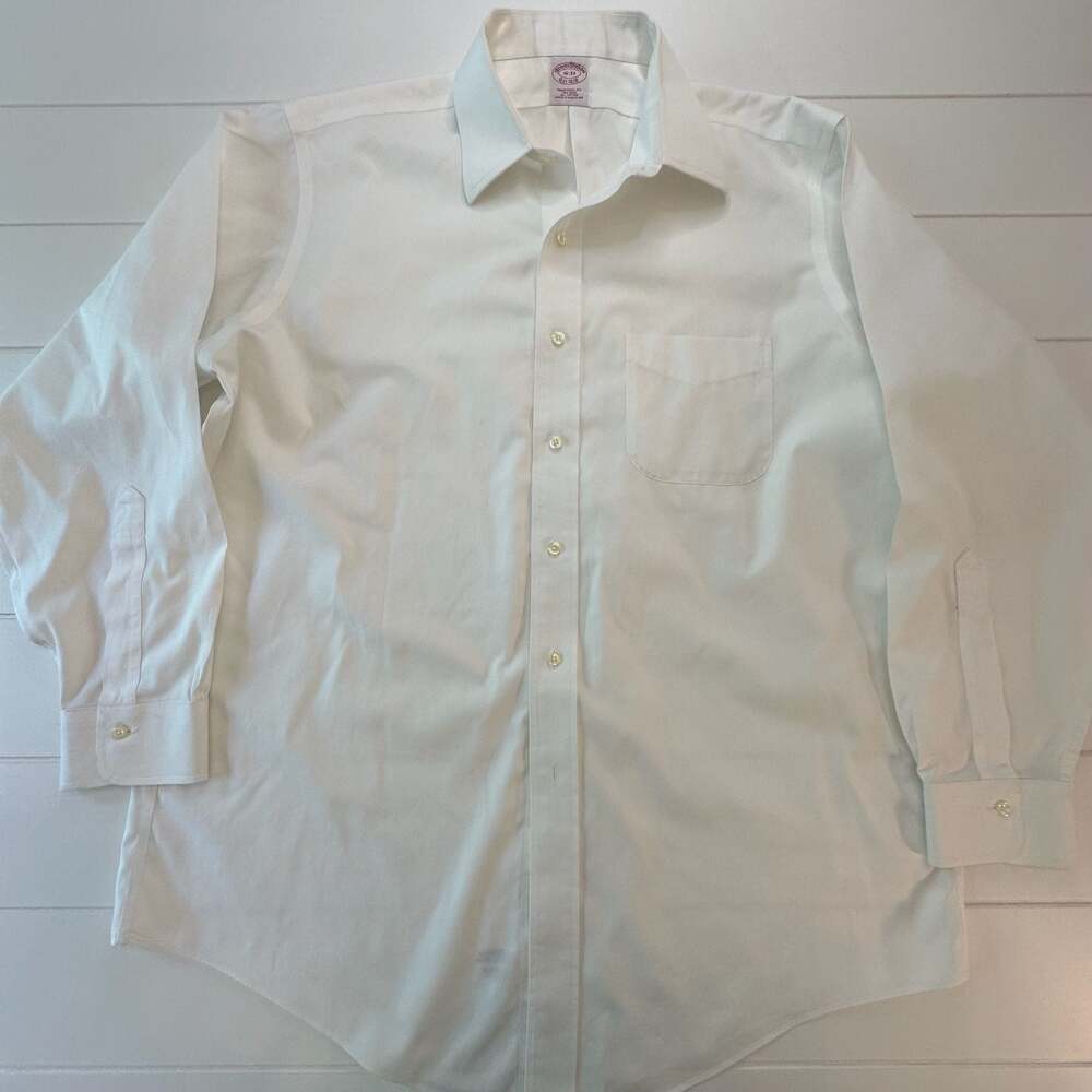 Brooks Brothers Traditional Fit Non-Iron White Dress Shirt